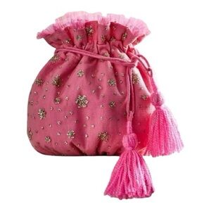 Free People Pink Sparkle Gift
Sack OS NWT $58